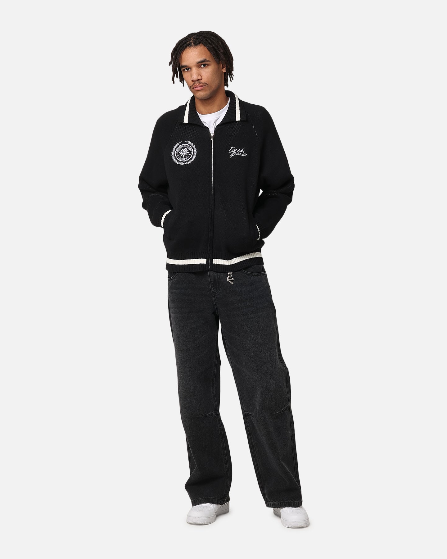 Carre Athletic Knit Jacket Black | Culture Kings US