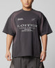 Loiter Subcultural Panel T-Shirt Charcoal