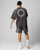 Loiter Subcultural Panel T-Shirt Charcoal