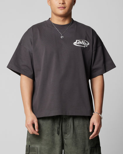 Loiter Metal Logo T-Shirt Charcoal