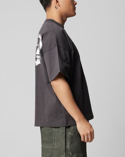 Loiter Metal Logo T-Shirt Charcoal