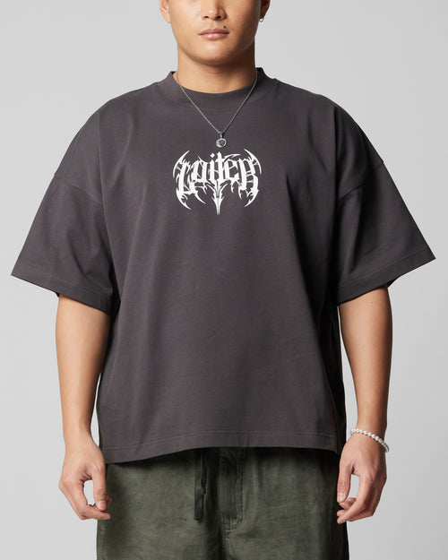 Loiter Metal Boxy T-Shirt Charcoal