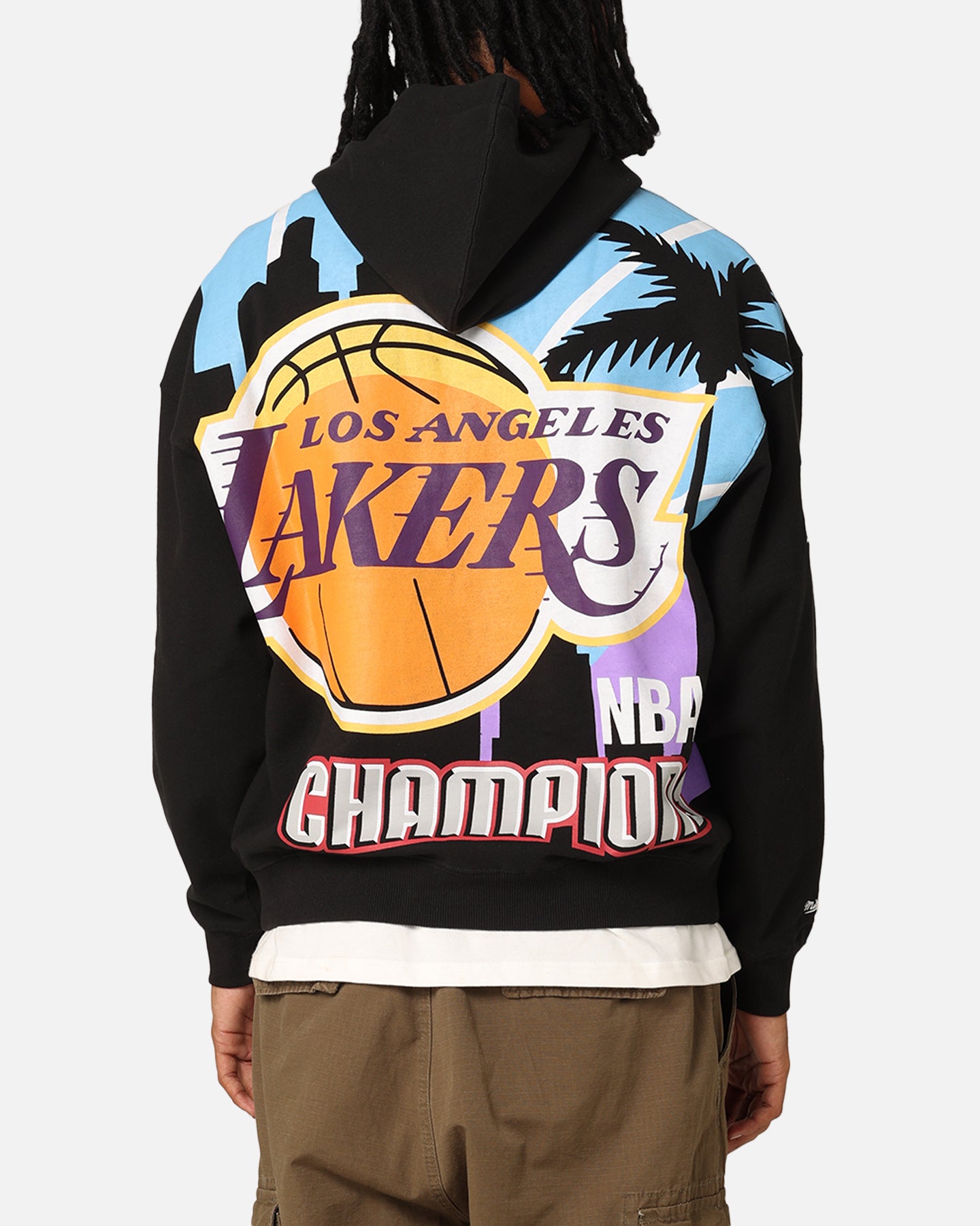 Mitchell & Ness Los Angeles Lakers 17-Time Hoodie Black | Culture