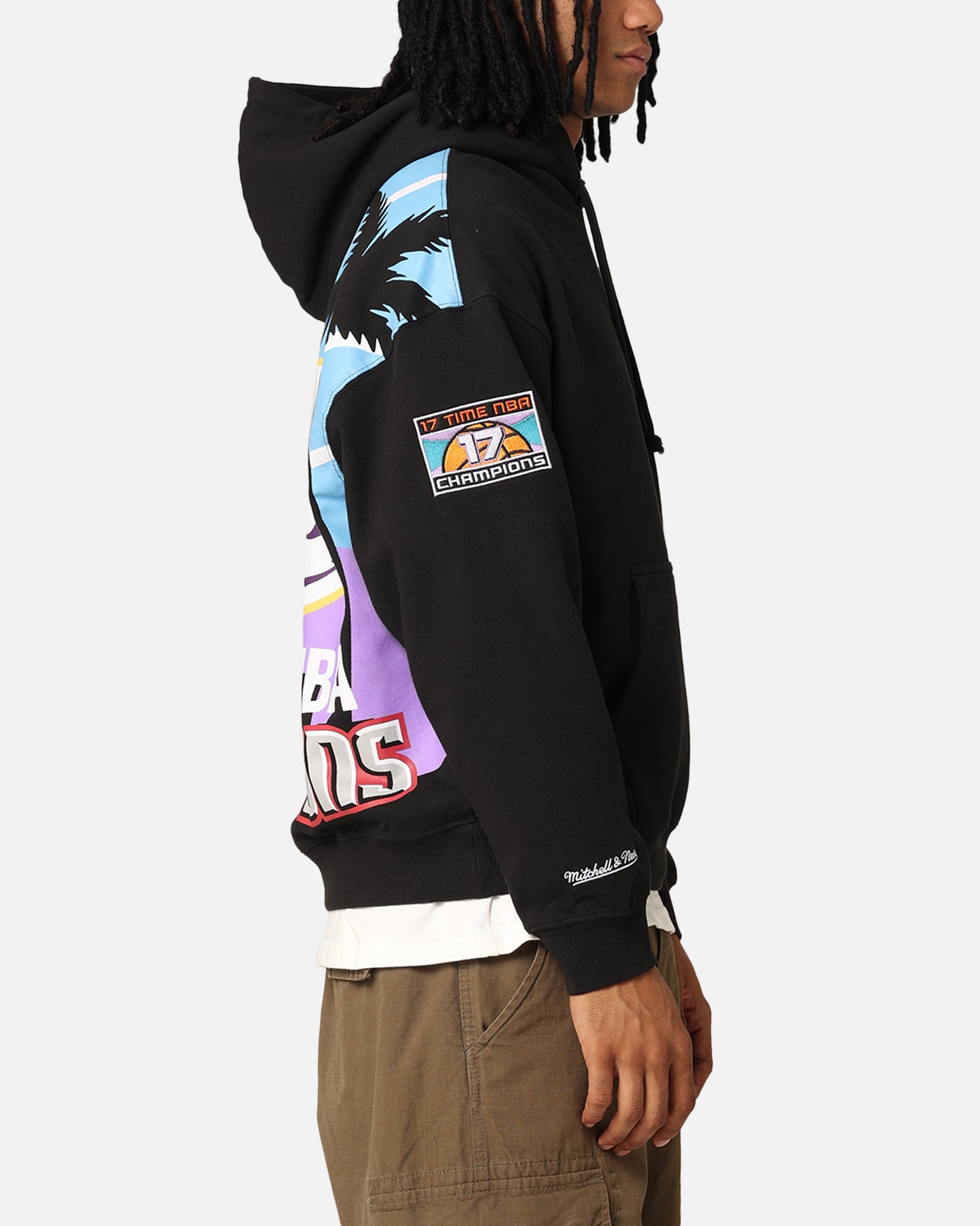 Mitchell & Ness Los Angeles Lakers 17-Time Hoodie Black | Culture