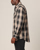 Saint Morta Icon Flannel Shirt Tan/Black