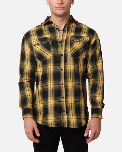 Saint Morta Icon Flannel Shirt Yellow/Black