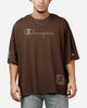 Champion Mega Jocktag Scrip T-Shirt Chocolate