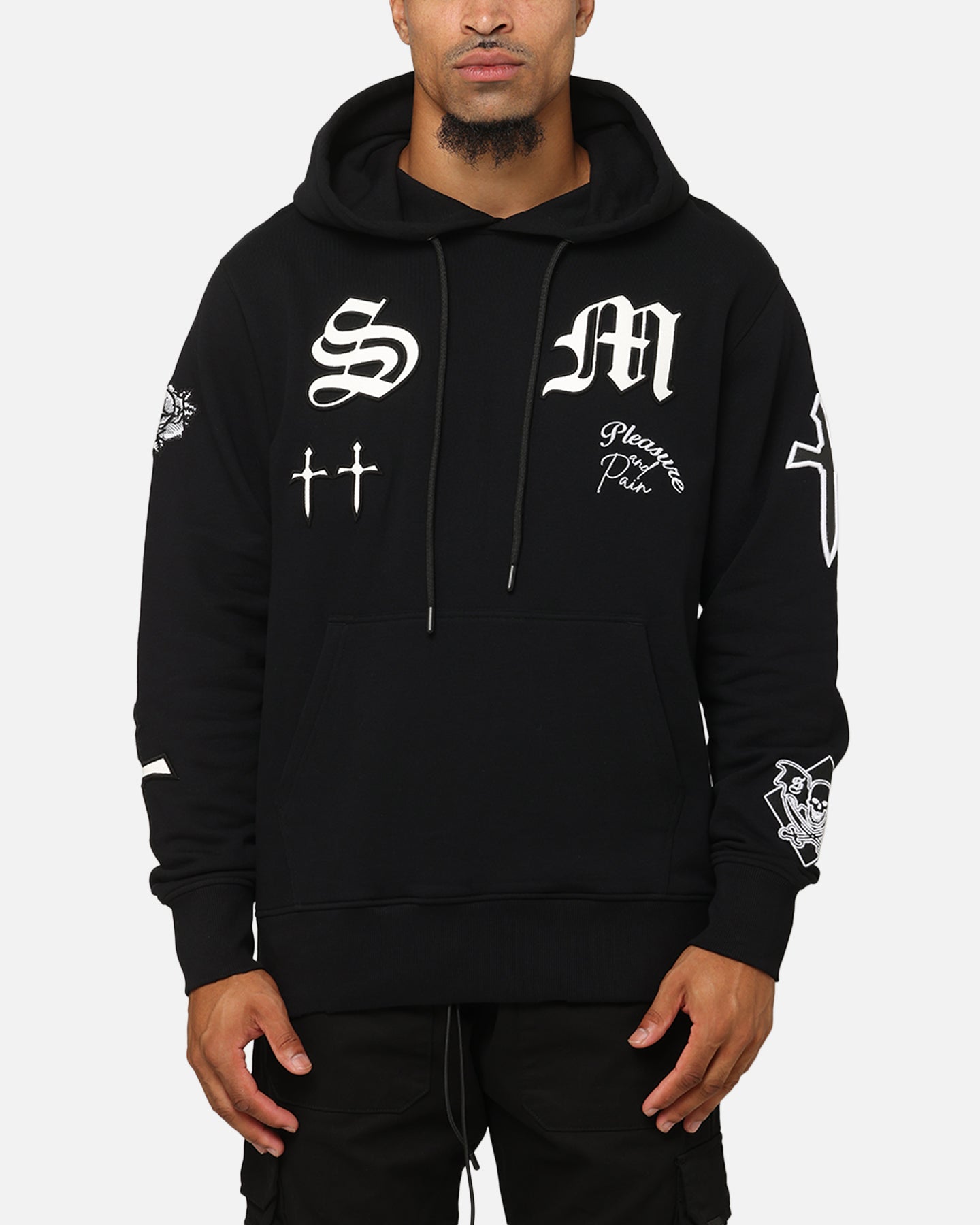 Saint Morta Graveyard V2 Hoodie Black/White | Culture Kings US