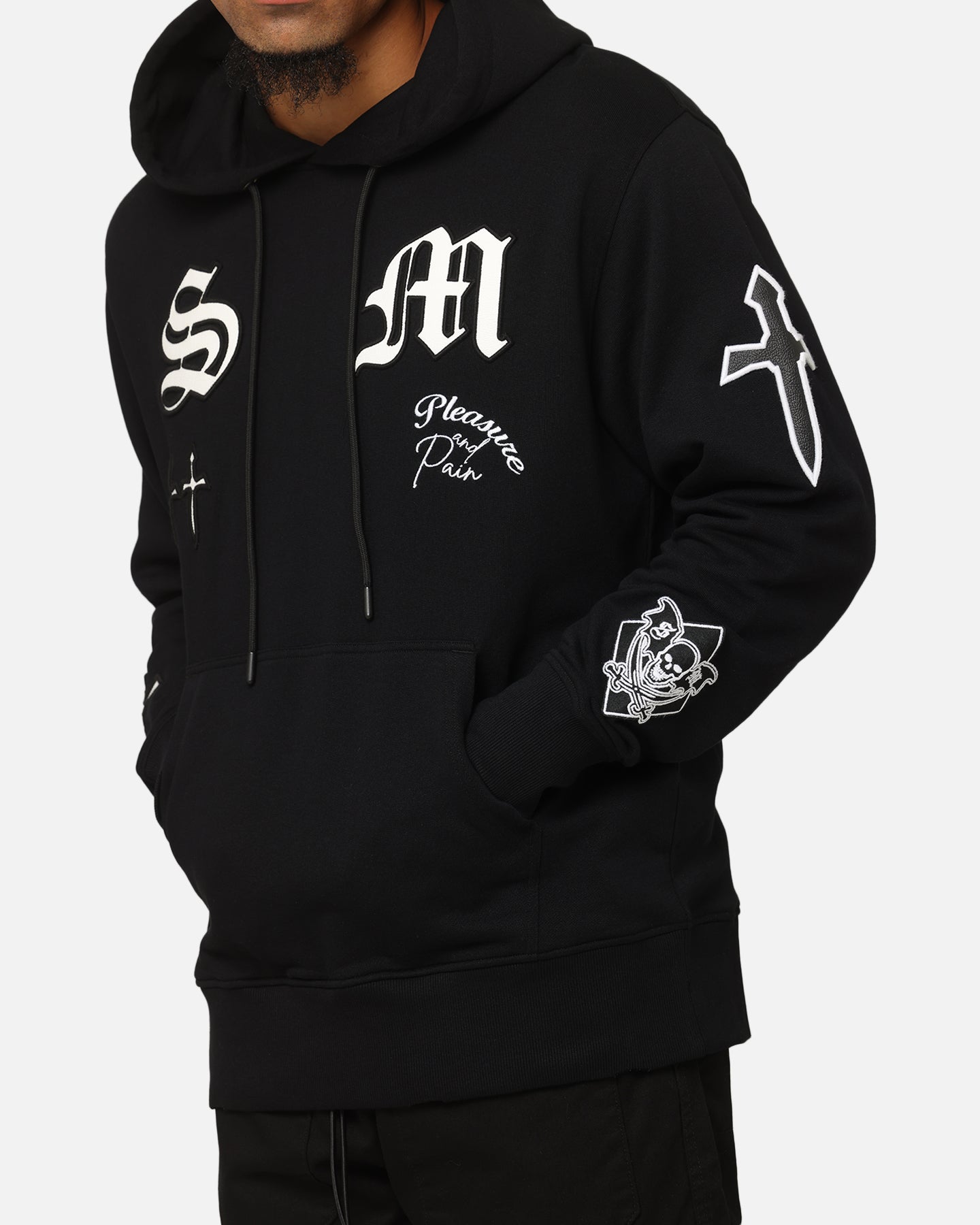 Saint Morta Graveyard V2 Hoodie Black/White | Culture Kings US