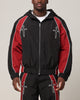 Saint Morta Boundary Windbreaker Jacket Black/Burgundy