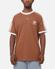 Adidas Classics 3-Stripes T-Shirt Brown