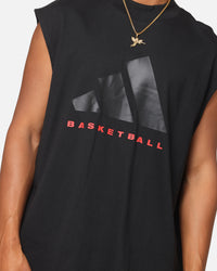 Adidas Basketball Sleeveless T-Shirt Black