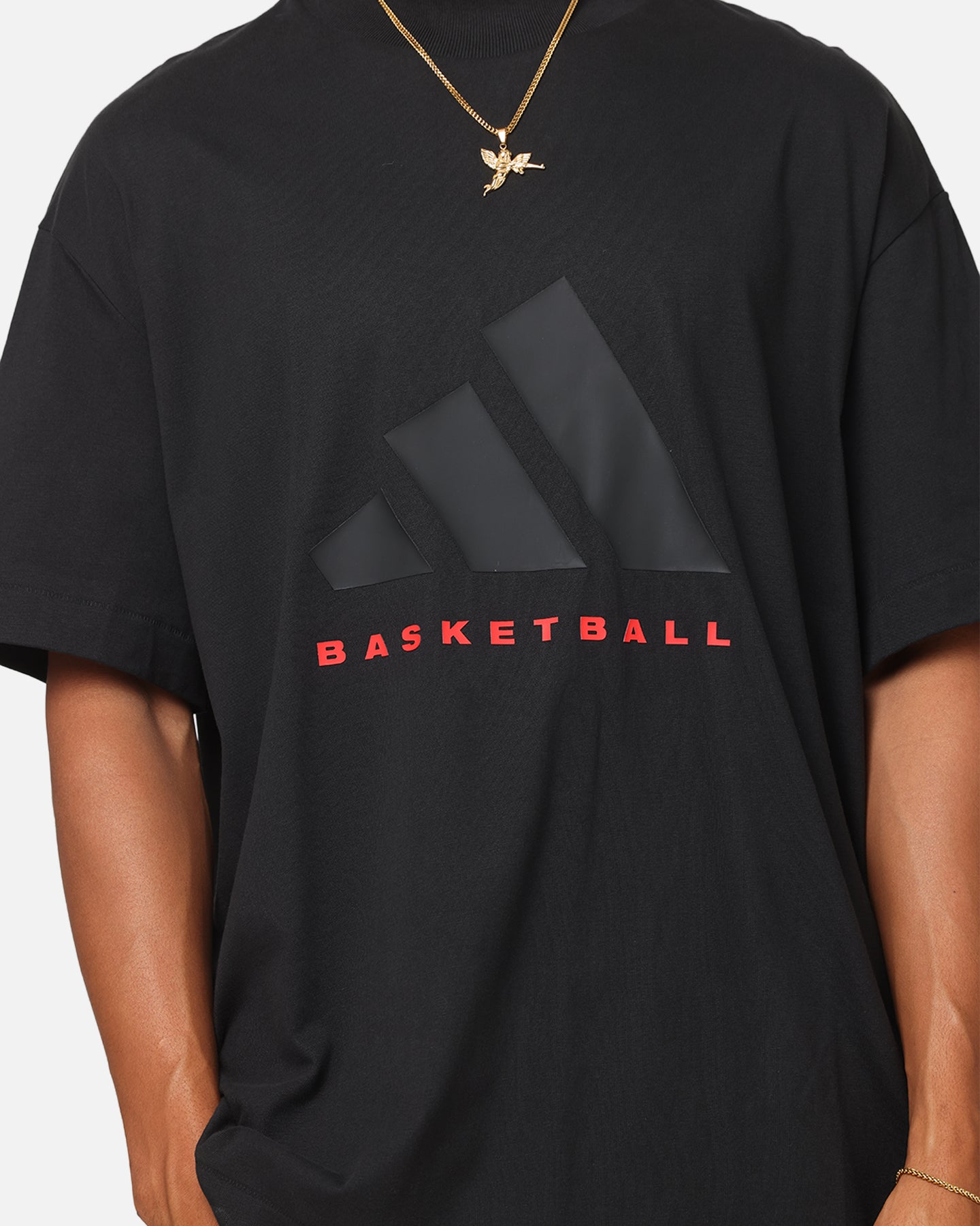 Adidas One Jersey Basketball T-Shirt Black/Red | Culture Kings US
