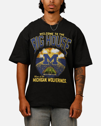 47 Brand Michigan Wolverines 'NCAA Trophy Case' Premium T-Shirt Black
