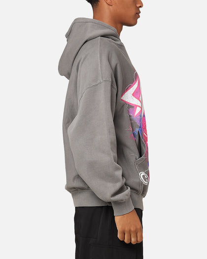 Carre Love Rose Oversized Hoodie Washed Charcoal
