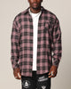 Saint Morta Heron Flannel Shirt Pink/Black
