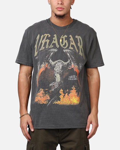 Ripple X Game Of Thrones 'House Of The Dragon' Vhagar T-Shirt Washed Black