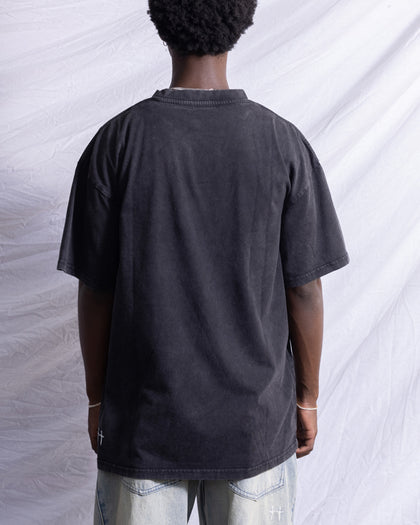 Saint Morta Melbourne Champions Racing T-Shirt Black Acidwash