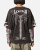 Loiter Seek N Destroy Long Sleeve T-Shirt Charcoal