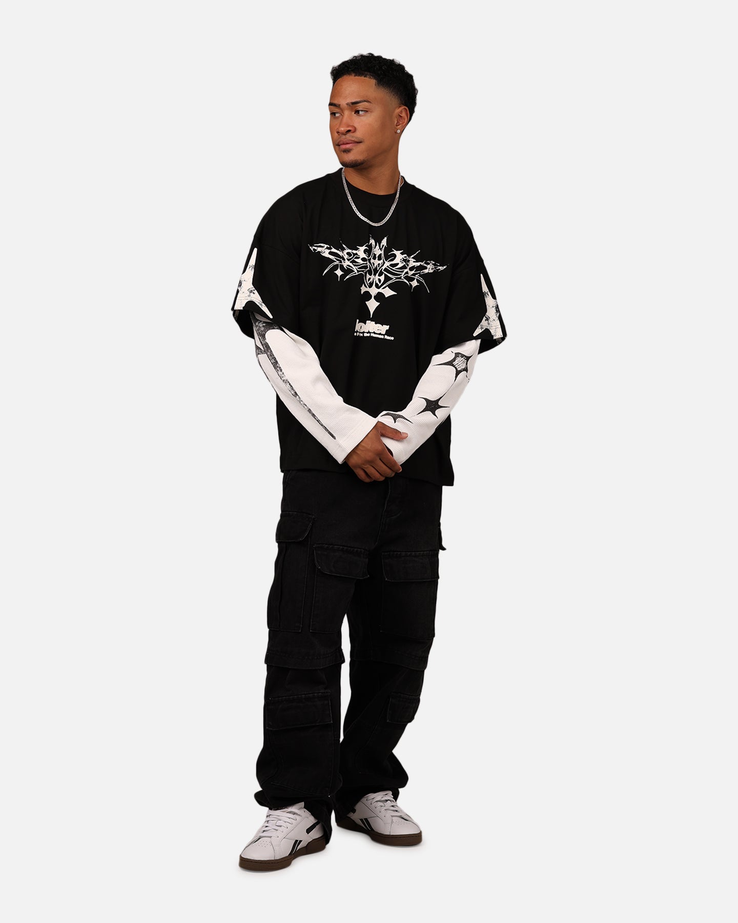 Loiter Seek N Destroy Long Sleeve T-Shirt Vintage Black | Culture