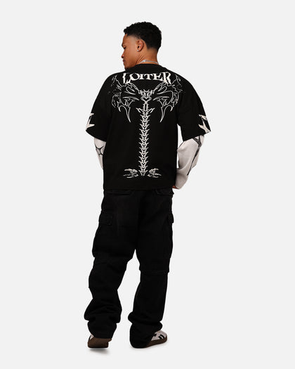 Loiter Seek N Destroy Long Sleeve T-Shirt Vintage Black