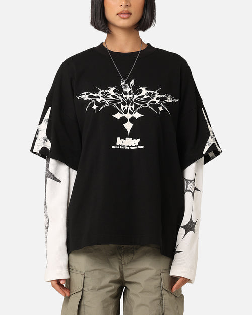 Loiter Seek N Destroy Long Sleeve T-Shirt Vintage Black