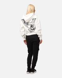 The Anti Order Hyphen Premium Hoodie White
