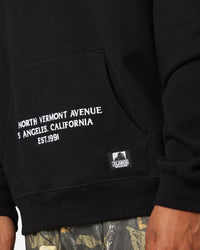 X-Large North Vermont Dragon Hoodie Solid Black