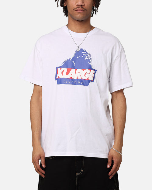 X-Large Slanted Store T-Shirt Solid White