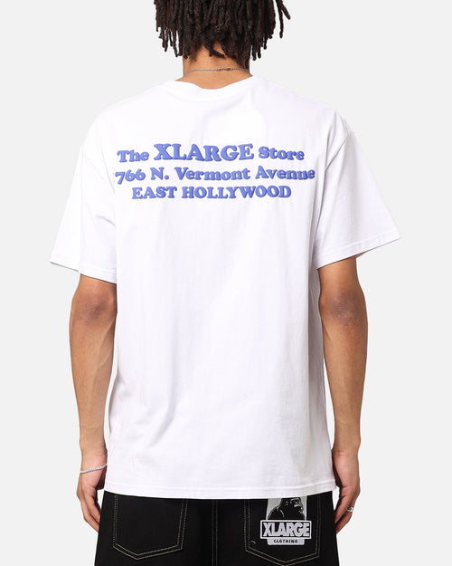 X-Large Slanted Store T-Shirt Solid White