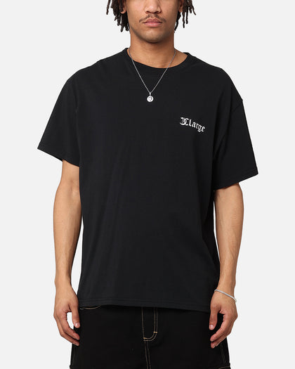 X-Large UV Dragon T-Shirt Solid Black