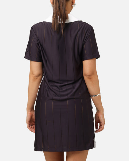 Adidas Women's 3-Stripes Pinstripe Dress Aurora Black | Culture Kings US