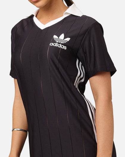 Adidas Women's 3-Stripes Pinstripe Dress Aurora Black | Culture Kings US Adidas Women's 3-Stripes Pinstripe Dress Aurora Black | Culture Kings US