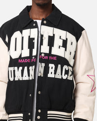 Loiter Vice City Varsity Jacket Black