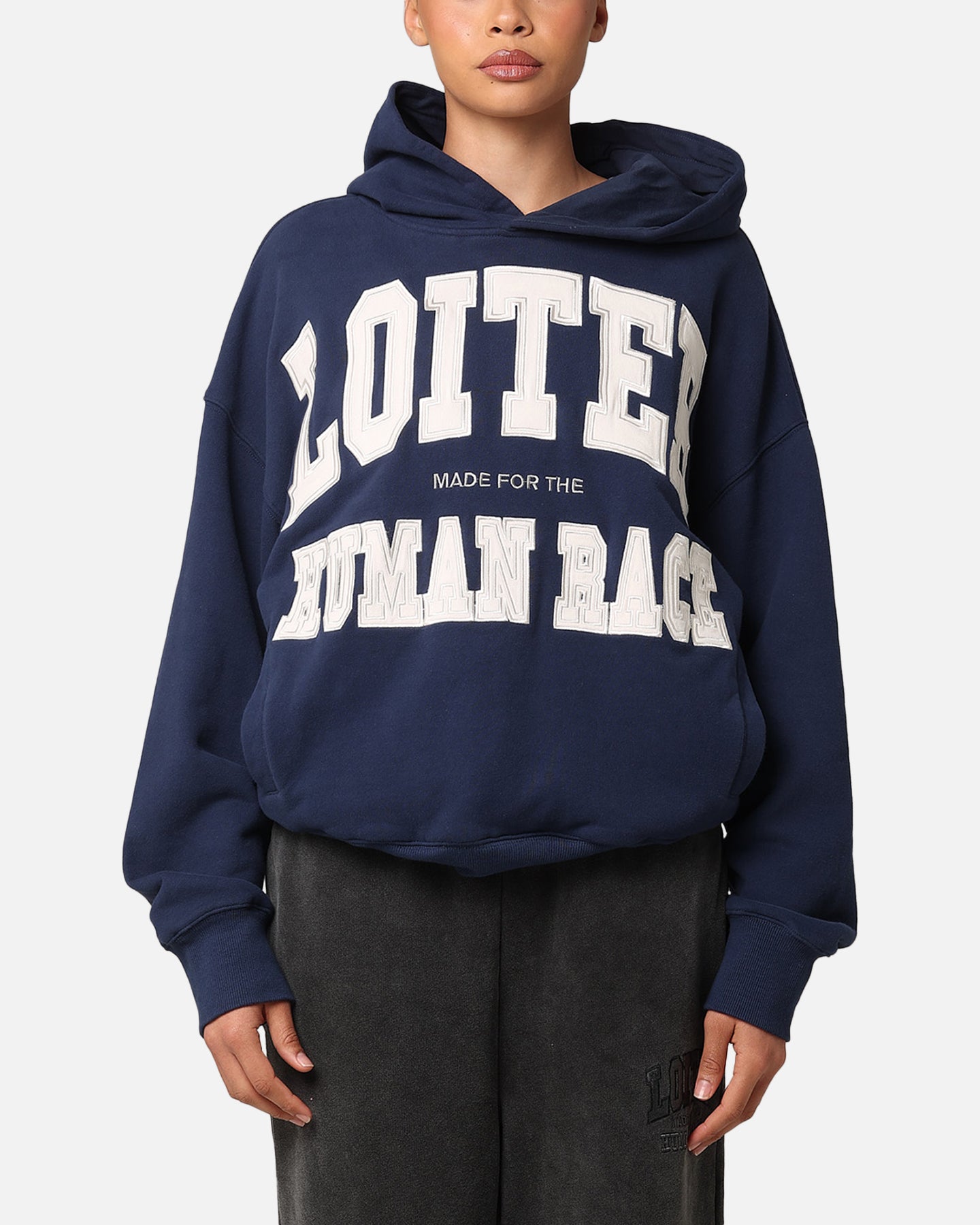 Loiter College Dropout Hoodie Navy | Culture Kings US