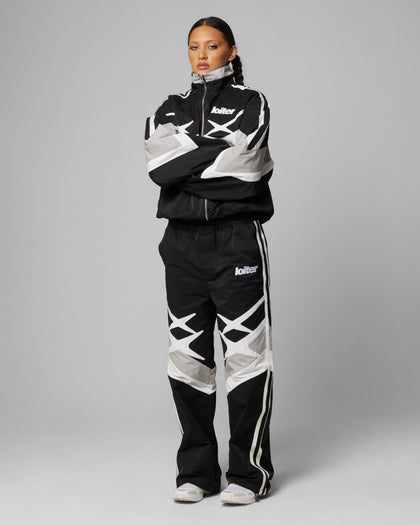 Loiter Hybrid Track Jacket Black/Grey
