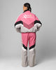 Loiter Hybrid Track Jacket Pink/Grey