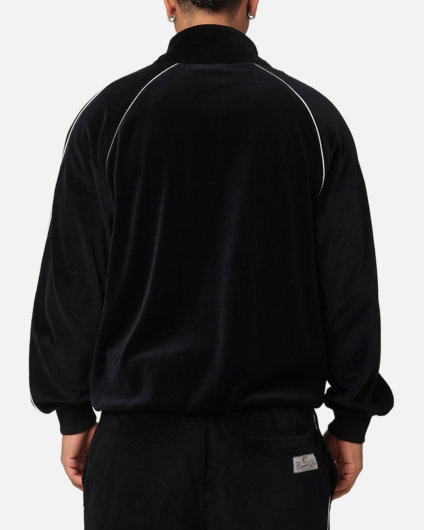 Carre Gorgeous Velour Track Jacket Black | Culture Kings US
