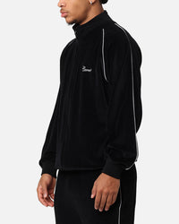 Carre Gorgeous Velour Track Jacket Black