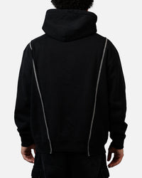 Market Designer Split Hoodie Washed Black