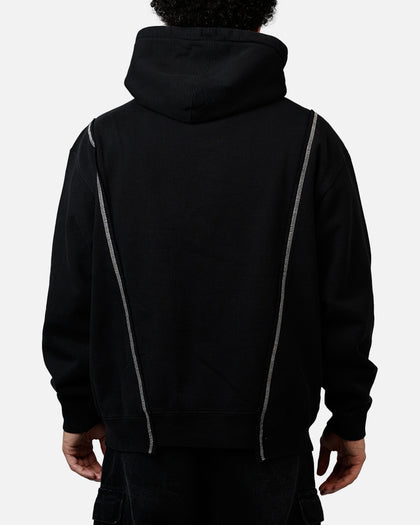 Market Designer Split Hoodie Washed Black