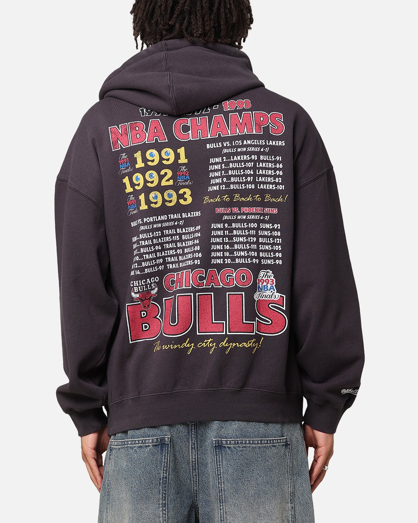 Mitchell & Ness Chicago Bulls Finals Champion Hoodie Overdyed