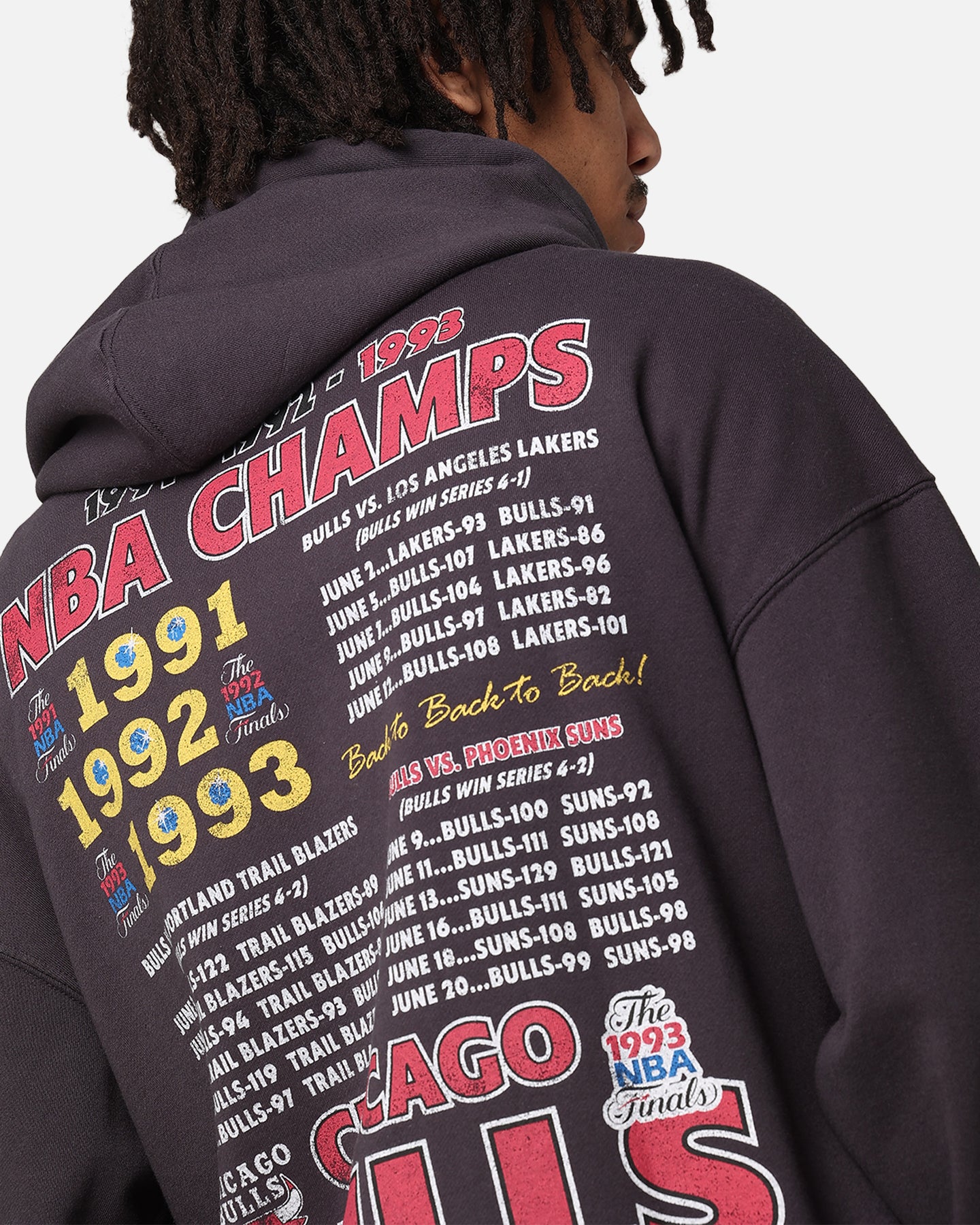 Mitchell & Ness Chicago Bulls Finals Champion Hoodie Overdyed
