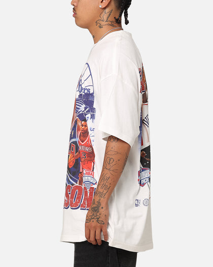 Mitchell & Ness Philadelphia 76ers Allen Iverson Rookie Season T-Shirt Vintage White