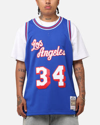 Mitchell & Ness Los Angeles Lakers Shaquille O'Neal  #34 'Flags Collection' Jersey Blue