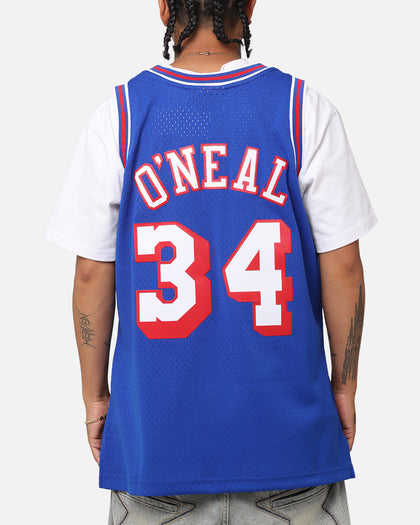 Mitchell & Ness Los Angeles Lakers Shaquille O'Neal  #34 'Flags Collection' Jersey Blue
