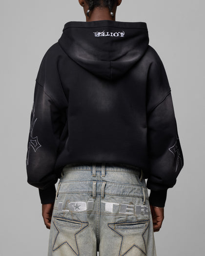 Loiter Atmosphere Full Zip Hoodie Vintage Black