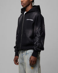 Loiter Atmosphere Full Zip Hoodie Vintage Black