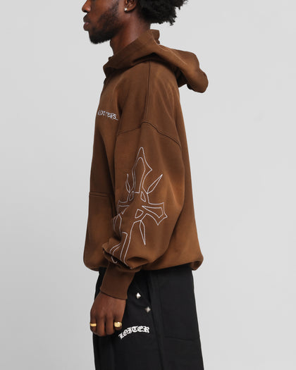 Loiter Atmosphere Zip Hoodie Vintage Brown