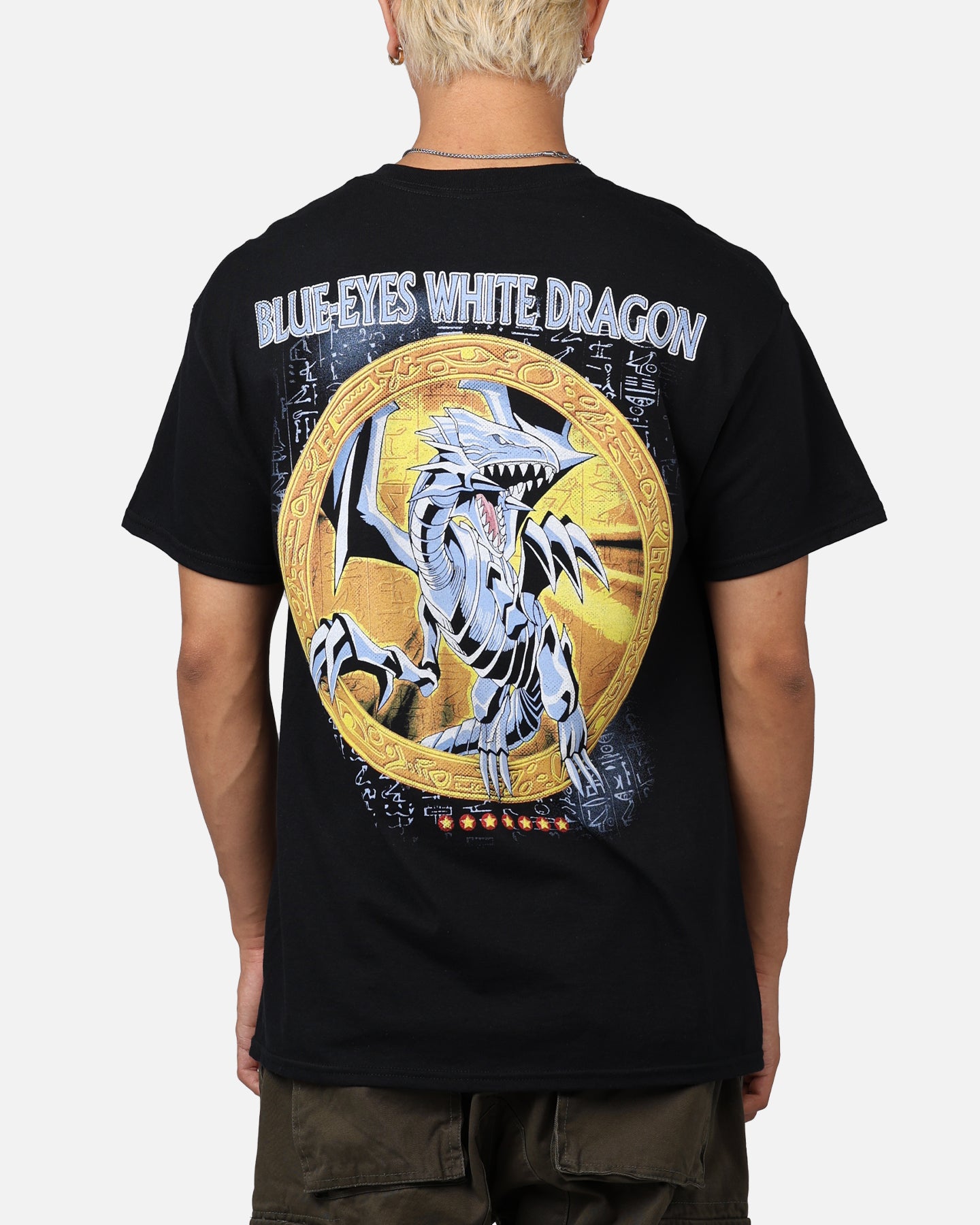 Goat Crew X Yu-Gi-Oh! Blue Eyes White Dragon T-Shirt Black